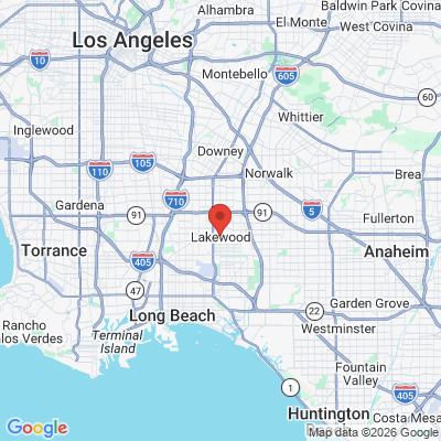 Map to  office in Lakewood, CA