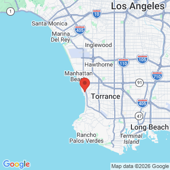 Map to ARTSCI dental office in Redondo Beach, CA