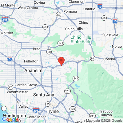 Map to  office in Anaheim, CA
