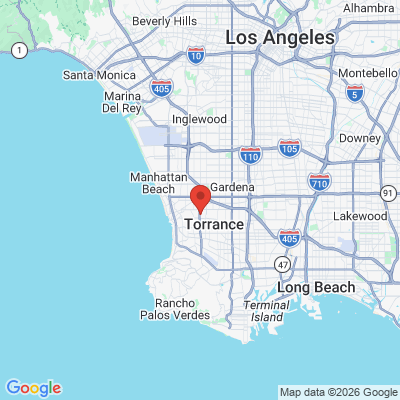 Map to Modern Dental office in Torrance, CA