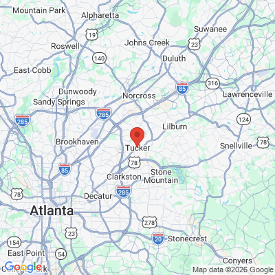 Map to  office in Tucker, GA