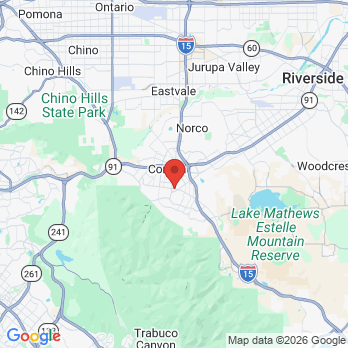 Map to Primary Office office in Corona, CA