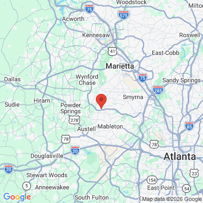 Map to  office in Austell, GA