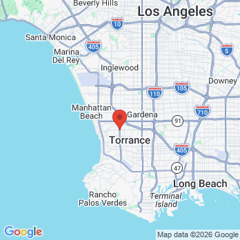 Map to Total Family Dental Group office in Torrance, CA