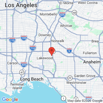 Map to Robert H Gregg DDS, Inc office in Cerritos, CA