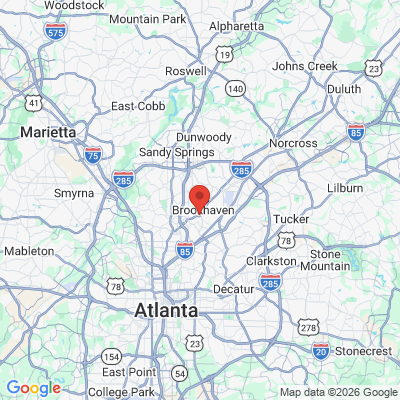 Map to  office in Brookhaven, GA