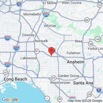Map to Buena Park Smile Dental  office in Buena Park, CA