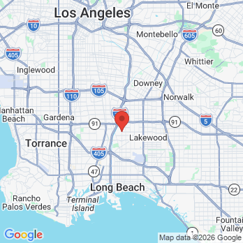 Map to Elite care dental office in Long Beach, CA