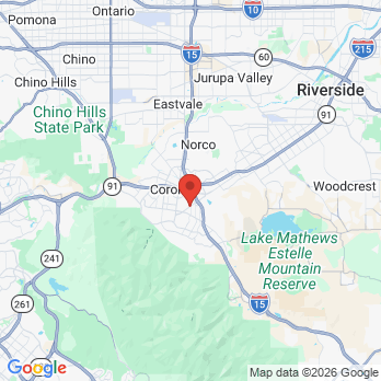 Map to Primary Office office in Corona, CA