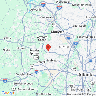 Map to  office in Austell, GA