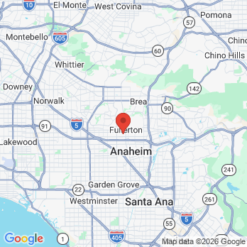 Map to St. Jude Neighborhood Health Centers office in Fullerton, CA