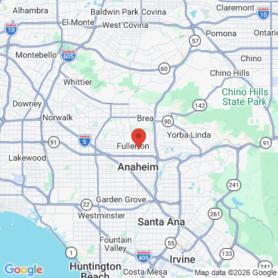 Map to  office in Anaheim, CA