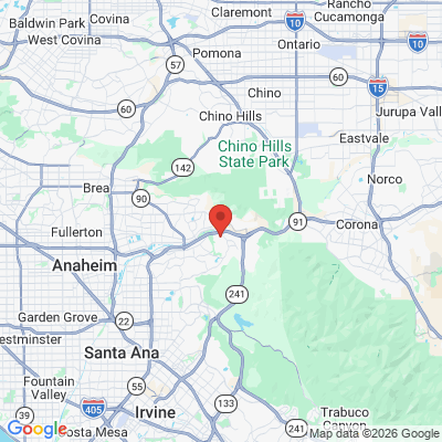 Map to Dental Artistry in Anaheim Hills office in Anaheim, CA