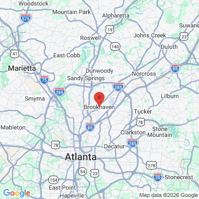 Map to  office in Brookhaven, GA