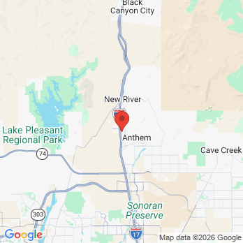 Map to Sheppard Pediatric Dentistry office in Anthem, AZ