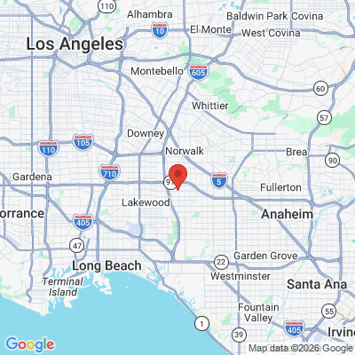Map to  office in Artesia, CA