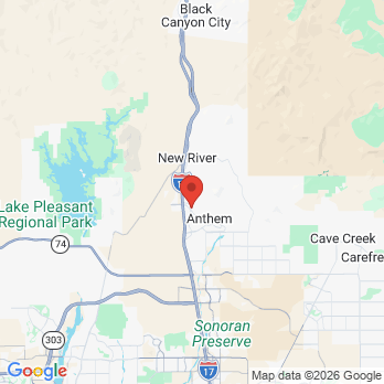 Map to Anthem Family Dentist office in Anthem, AZ