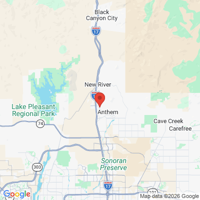 Map to Anthem Family Dentist office in Anthem, AZ