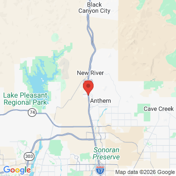 Map to Anthem Family Dentist office in Anthem, AZ