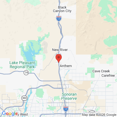 Map to Anthem Family Dentist office in Anthem, AZ