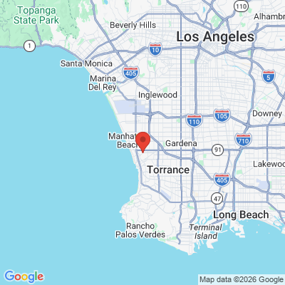 Map to Ahn Dental Specialists office in Redondo Beach, CA