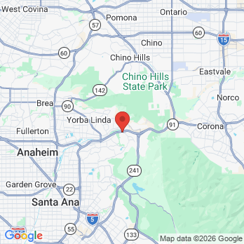 Map to Anaheim Hills Smile Studio office in Anaheim Hills, CA