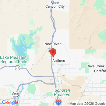 Map to Anthem Dentistry office in Phoenix, AZ