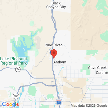 Map to Anthem Dentistry  office in Anthem, AZ