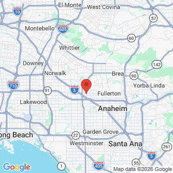 Map to Buena Park Dental Center  office in Buena Park, CA