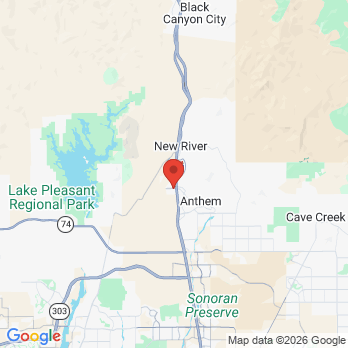 Map to Daisy Mountain Dentistry office in Anthem, AZ