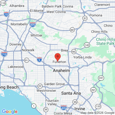 Map to Rio Mar Dental  office in Fullerton, CA