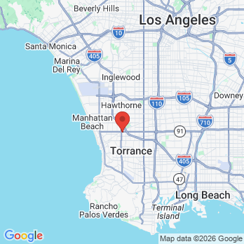 Map to Serenity Dental Spa office in Torrance, CA