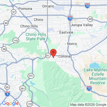 Map to GREGORY BLASH,DDS office in Corona, CA