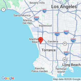 Map to Redondo Smile Dental office in Redondo Beach, CA