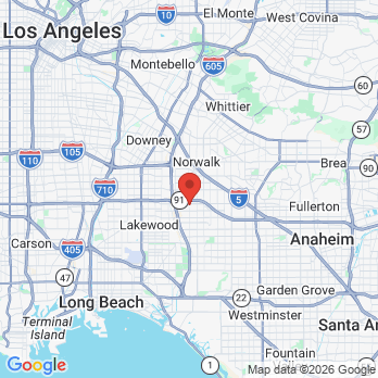 Map to Anna Belle A. Cuyong, D.M.D., Inc. office in Artesia, CA
