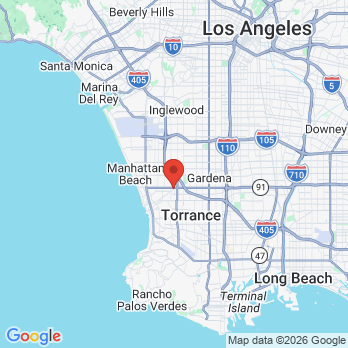 Map to Beach Dental Club  office in Redondo Beach, CA