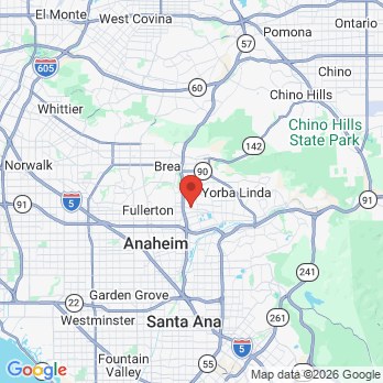 Map to Perveen Aleemuddin DDS Inc office in Placentia, CA