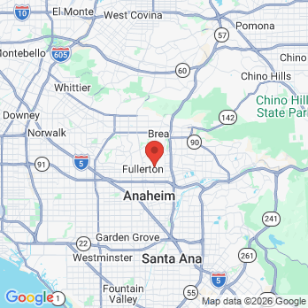 Map to ChildSmiles OC Pediatric Dentistry office in Fullerton, CA