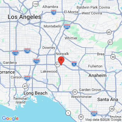Map to  office in Artesia, CA