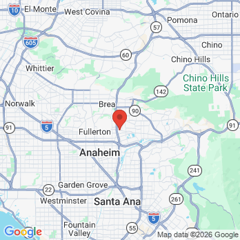 Map to Wong Naomi DDS office in Placentia, CA