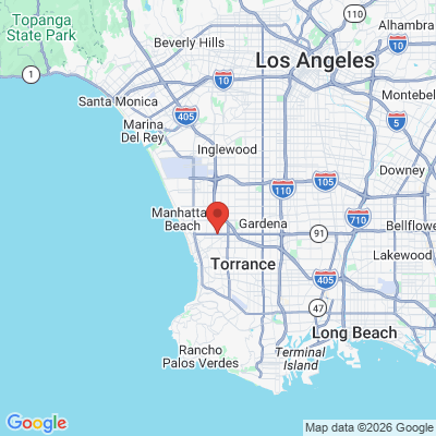 Map to Redondo Beach Dental Group office in Redondo Beach, CA