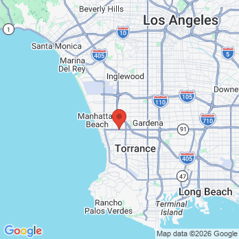 Map to Redondo Beach Dental Group office in Redondo Beach, CA