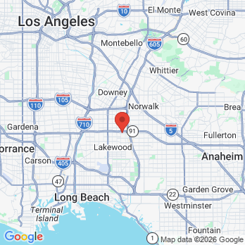 Map to Dr "Maria" Espie Claudio                                                office in Bellflower, CA