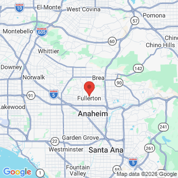 Map to Omnia Dental Care - Fullerton office in Fullerton, CA
