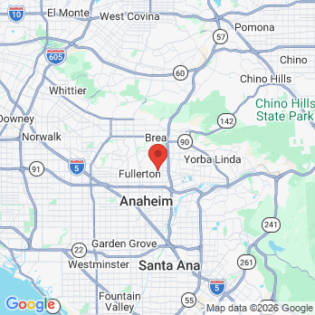 Map to Saman Mlakmi DMD. office in Fullerton, CA