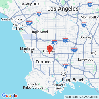 Map to California Dental Group-Gardena office in Gardena, CA