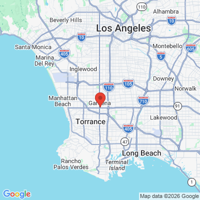 Map to California Dental Group-Gardena office in Gardena, CA