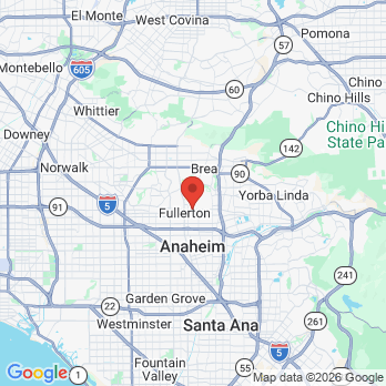 Map to Nandini Murthy DDS  INC office in Fullerton, CA