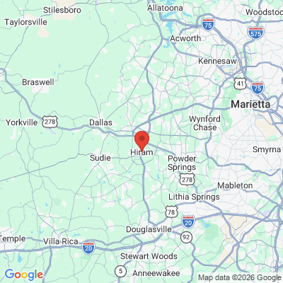 Map to  office in Hiram, GA