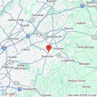 Map to  office in Snellville, GA
